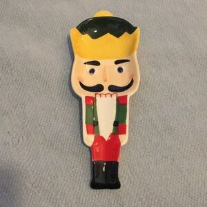 Nutcracker Ceramic Spoon Rest